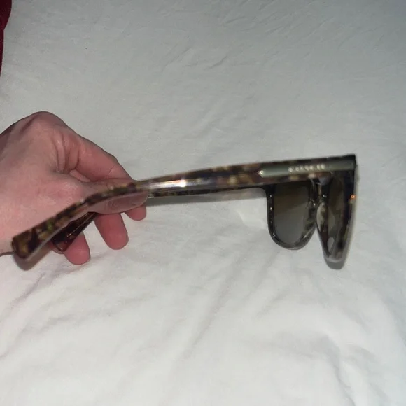 Coach light Brown confetti cat eye Sunglasses - Picture 13 of 16